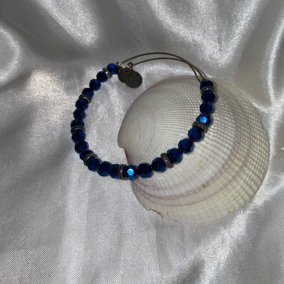 💙Alex and Ani Blue Crystal Silver Bracelet💙 - Picture 4 of 8